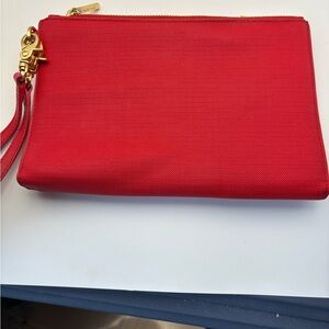 Dagne Dover Vibrant Red Wristlet